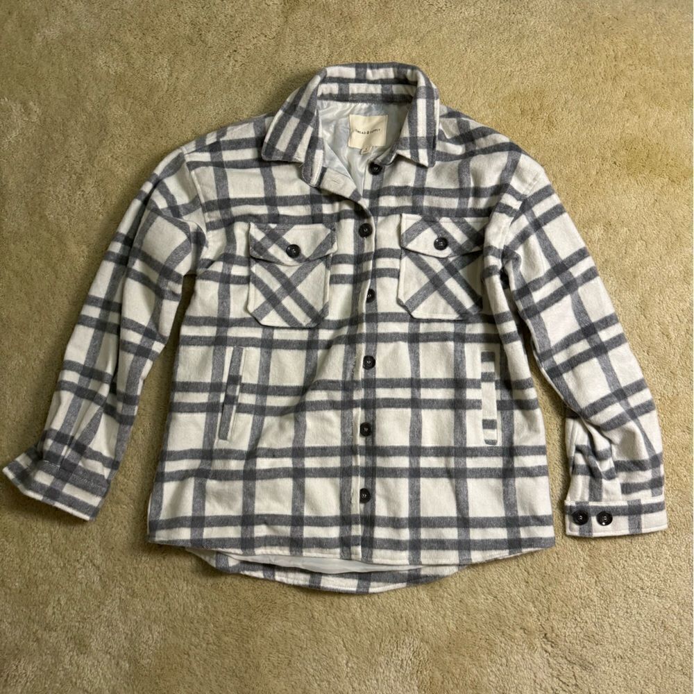 Women’s Thread and Supply Plaid Button Up Jacket S